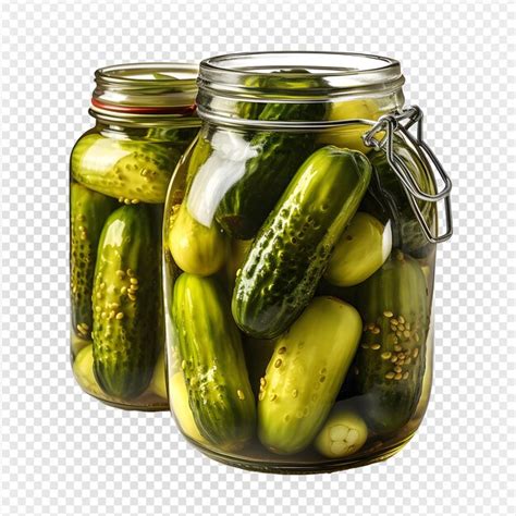 Premium Psd Pickled Cucumber Isolated On Transparent Background