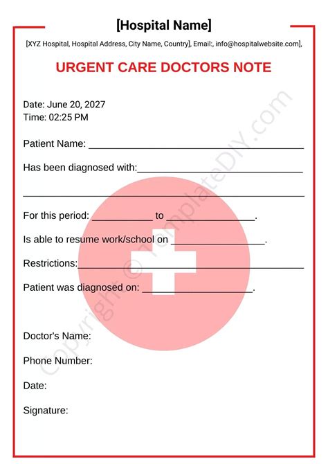 Urgent Care Doctors Excuse