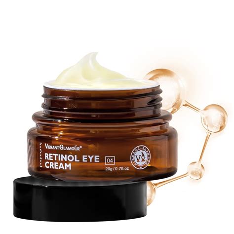 Retinol Under Eye Cream for Dark Circles & Puffiness, Daily Wrinkle Cream, Anti Aging Line ...