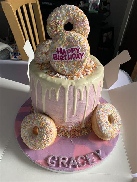 Donut Cake Ideas For Birthday Bok Dyer