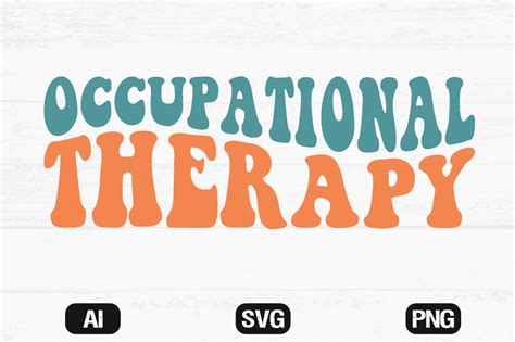 Occupational Therapy Retro Wavy Svg Png Graphic By Hosneara