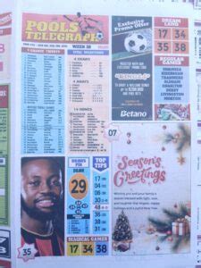 Week 28 Late News Pool Paper Bigwin Pools Telegraph
