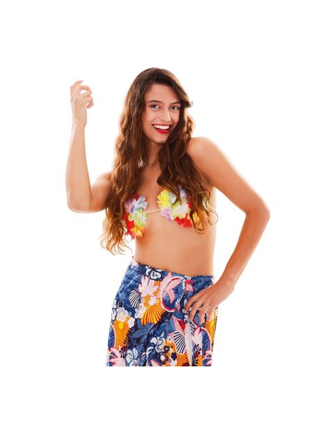 Bikini Hawaiano Flores Adulto