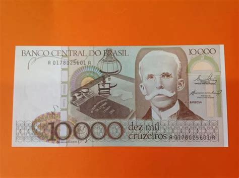 Cédula 10 Mil Cruzeiros Rui Barbosa Fe C 170 Original MercadoLivre