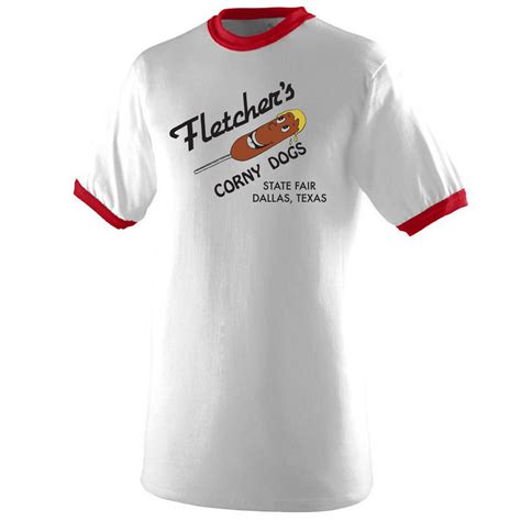 Vintage Red Ringer Tee Fletchers Original Corny Dogs