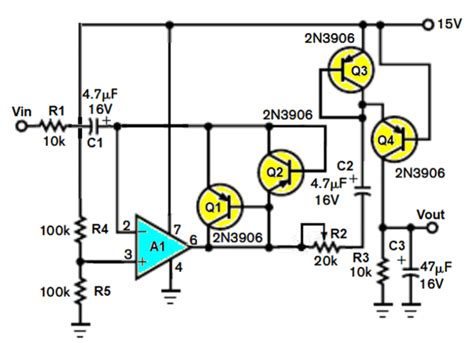 peculiar precision full wave rectifier   matched resistors edn