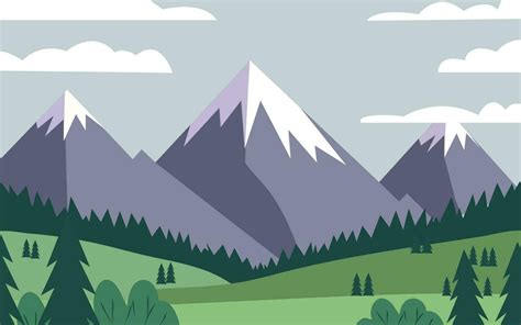 mountain landscape clipart simple mountain landscape drawing tutorial