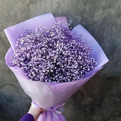 Купить Букет из гипсофилы "Лавандовый" — Доставка цветов MixFlowers ...