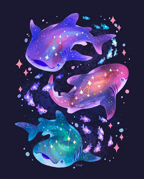 The Cosmic Whale Sharks by Astral-Requin on DeviantArt