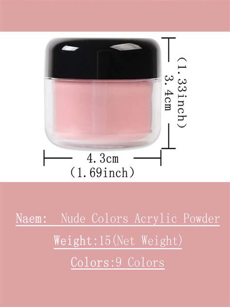 G Nude Acrylic Powder D Flower Pattern Engraving Crystal Powder For Nail Extended Builder