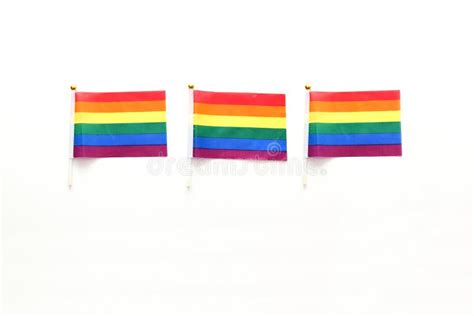 Bandera De Lgbtqia Con Colores Simboliza La Diversidad Del Orgullo Gay De Los Movimientos
