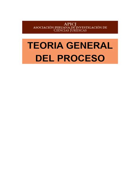 Teoria General Del Proceso Pdf