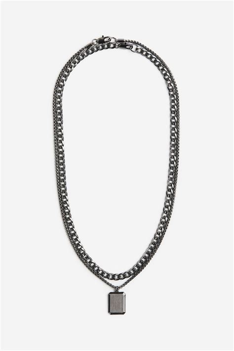 2 Pack Necklaces Black Men Handm Au