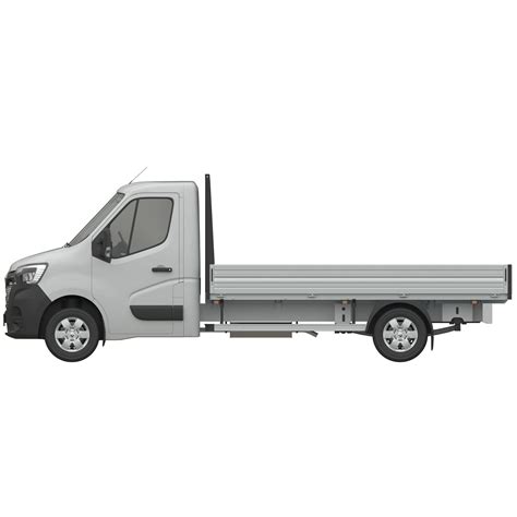 Renault Master 2020 Fwd Flatbed L3h1 3d Model Cgtrader