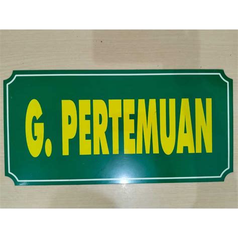 Jual Custom Akrilik Design Papan Nama Ruangan Papan Rtrw Papan