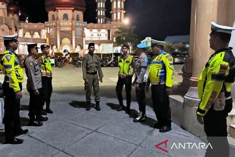 Polres Aceh Barat Tingkatkan Patroli Amankan Ibadah Tarawih Ramadhan