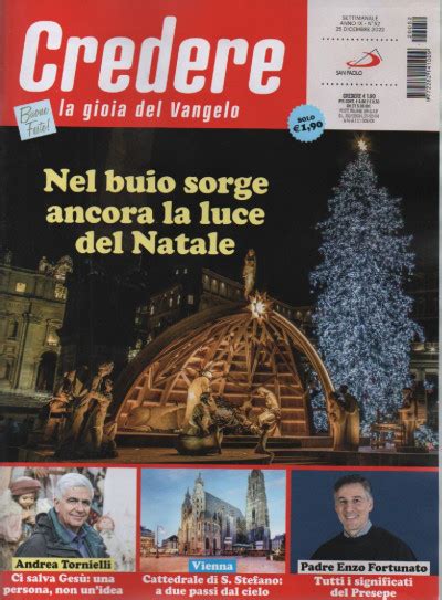 Credere N 52 Settimanale 25 Dicembre 2022 Italiano EDICOLA SHOP