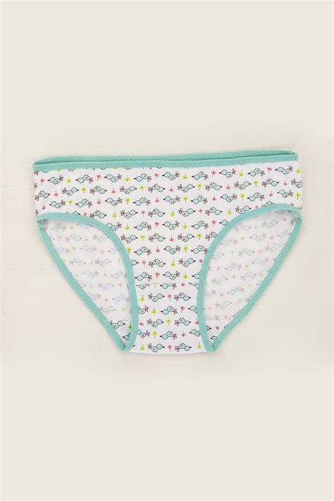 Hays Kids Kız Çocuk Penye Bikini Külot 1574 Turkuaz Baskılı Rahat ve Şık HaysShop