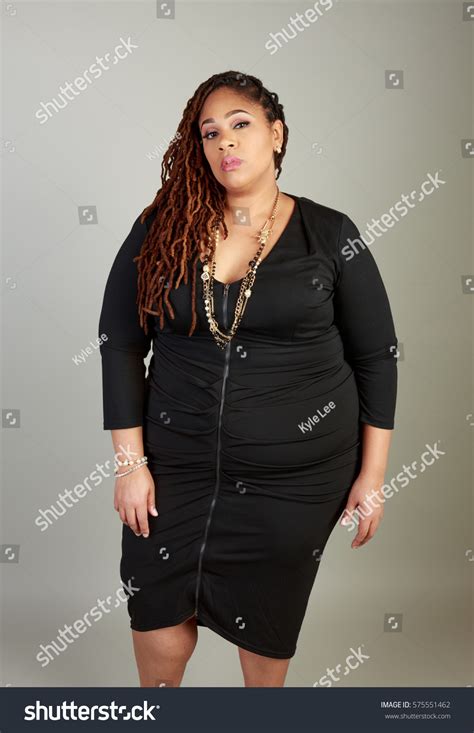 Plus Size African American Bbw Woman Stock Photo Shutterstock