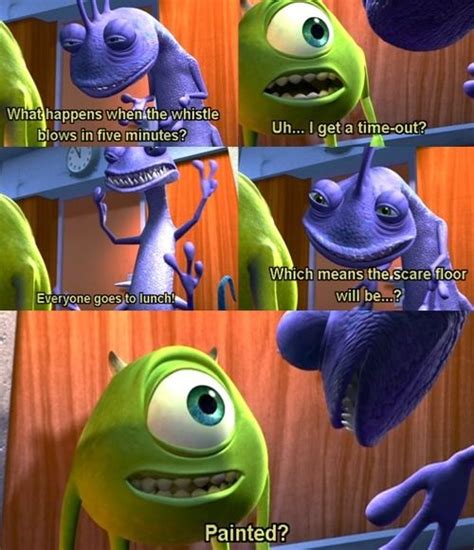 Monsters Inc Randall Telling Mike Whats Going To Happen At 1200 And