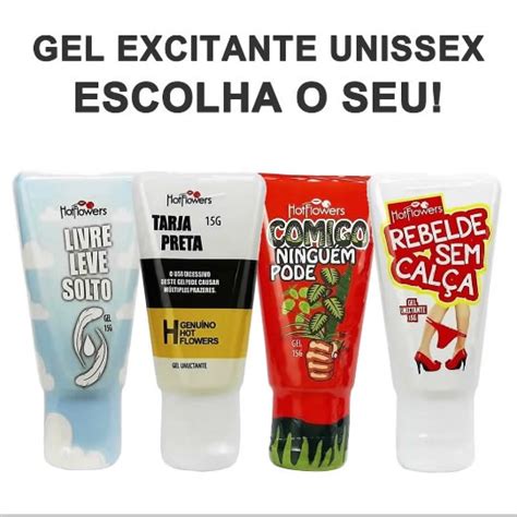Gel Lubrificante e Excitante Íntimo Unissex Hot Flowers SEXY SHOP Shopee Brasil