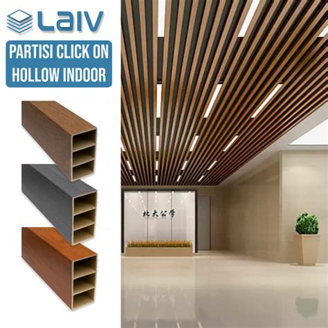 Jual LAIV PVC Partisi Hollow Indoor Sekat Ruangan Wallpanel WPC Wood