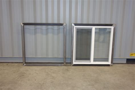 Shipping Container Double Pain Vinyl Sliding Windows