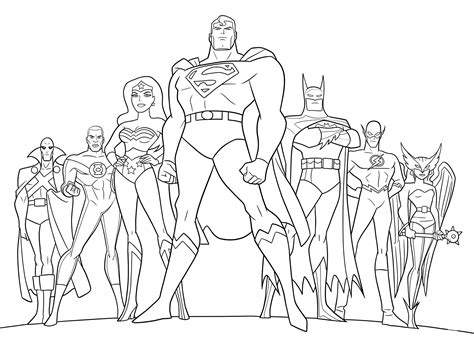 Personagem Liga Da Justiça Desenho - 15 Desenhos da Liga da Justiça para colorir