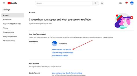 YouTube Enable Intermediate And Advanced Features Vista Social