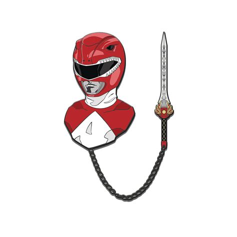 Feb208102 Power Rangers Red Ranger Enamel Pin Previews World