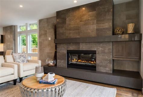 19 Stylish Fireplace Tile Ideas For Your Fireplace Surround
