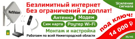 Компания NetVision | Безлимитный 3G/4G/LTE Интернет. Монтаж ...