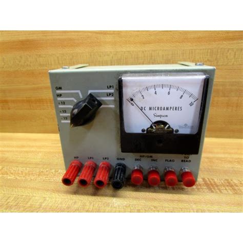 Simpson Aw 0 122331 Dc Microamperes Meter Aw0122331 Used Mara