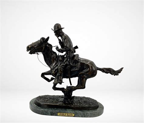 Trooper Of The Plains By Frederic Remington Premium Bronze