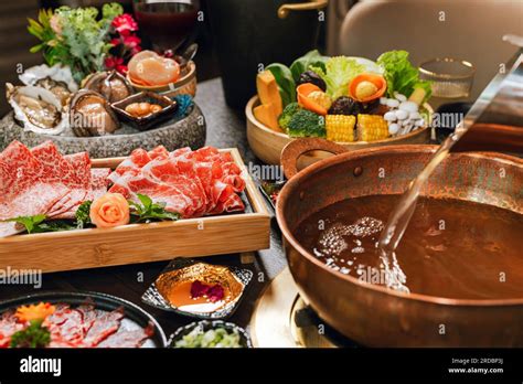 Seafood Cuisine Plate And Beef Sliced Meat For Hot Pots Pork Slices Scallops Seashells
