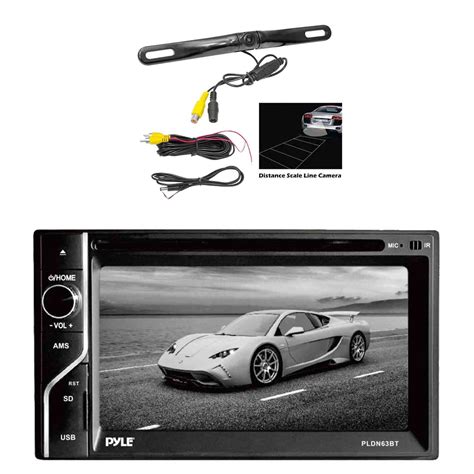 Pyle PLDN63BT 6 5 2 DIN In Dash Touch Screen Bluetooth Receiver With