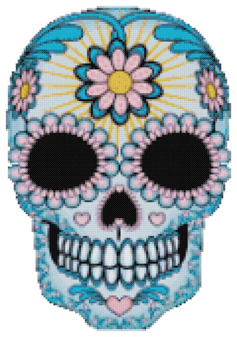 Sugar Skull 1 Cross Stitch Pattern