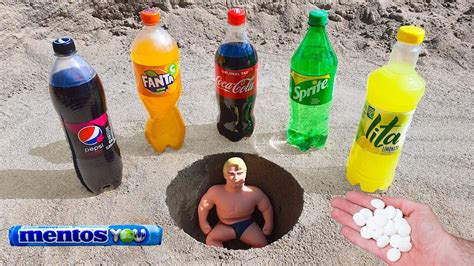 Experiment Stretch Armstrong Vs Coca Cola Fanta Pepsi Sprite Lita