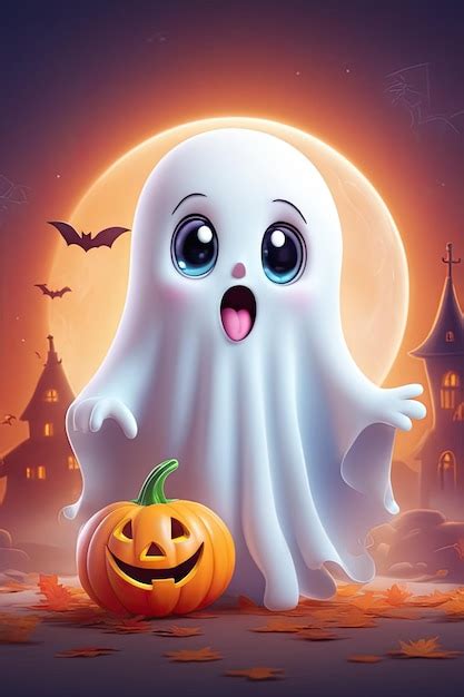 Fantasma Fofo Vetor Conceito De Halloween Fantasmas De Desenhos