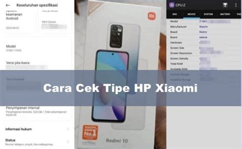 3 Cara Cek Tipe Hp Xiaomi Dengan Cepat 100 Akurat Rancah Post