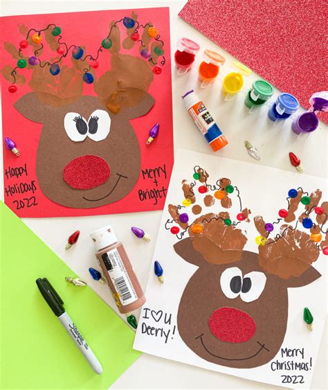 20 Simple DIY Christmas Cards for Kids (2025) - ABCDee Learning