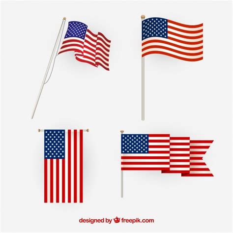 American Flag Banner Vector at Vectorified.com | Collection of American ...