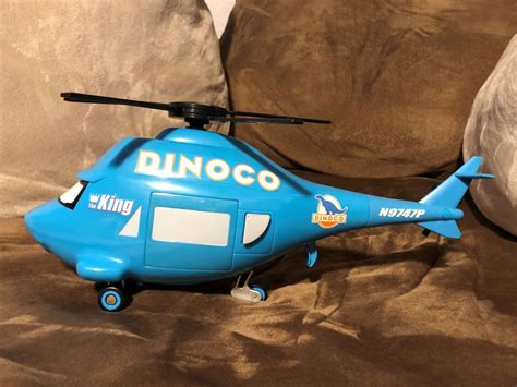 Pixars Cars The King Dinoco Helicopter With Mater Disleelandia