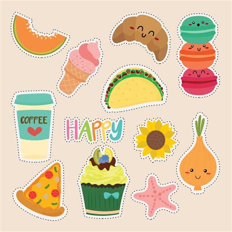 Premium Vector Set Of Cute Sticker