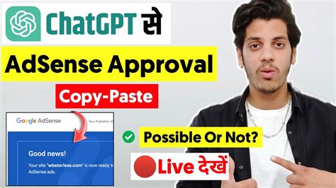 Google AdSense Approval From ChatGPT Content AdSense Approval Trick