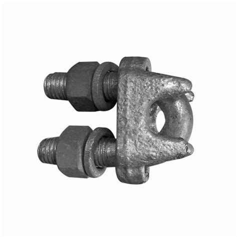 Silver Steel Cable Clamp Made Of Hot DIP Galvanized Steel Arnoldcable