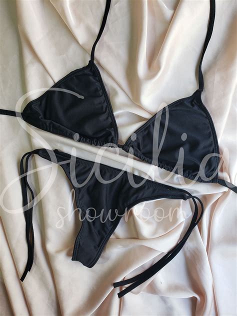 BIKINI TIRAS NEGRAS T 100 Sicilia Showroom