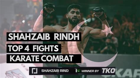 Shahzaib Rindh Top Fights In Karate Combat Highlights Youtube