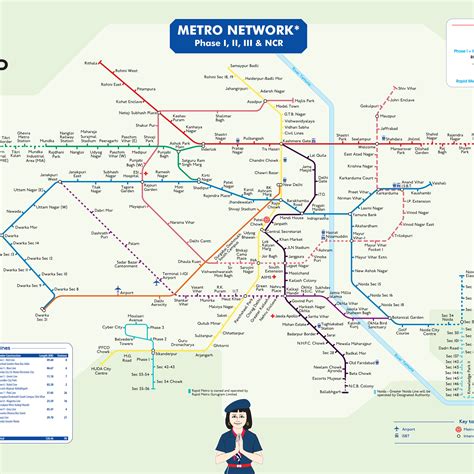 Printable Delhi Metro Map For Train Travel Images