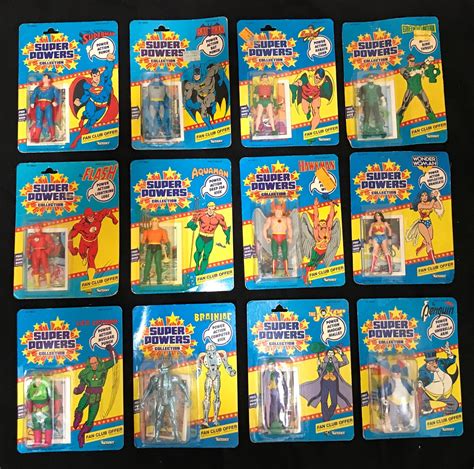 Kenner Super Powers 12 Back Fan Club Offer Complete Set All Etsy